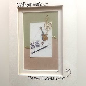Music calligraphy art by Julie Goodin